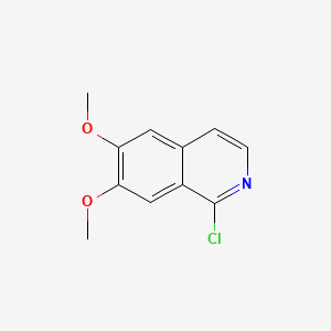 1-Chloro-6,7-dimethoxyisoquinoline chemical structure (CAS 21560-29-2)