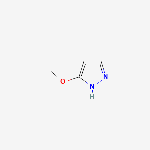 5-Methoxy-1H-pyrazole chemical structure (CAS 215610-30-3)