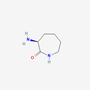 (S)-3-Amino-2-azepanone chemical structure (CAS 21568-87-6)