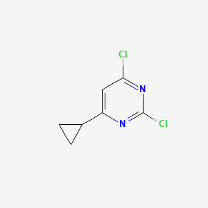 2,4-Dichloro-6-cyclopropyl-pyrimidine chemical structure (CAS 21573-07-9)