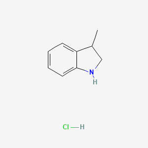 3-Methylindoline hydrochloride chemical structure (CAS 21573-62-6)
