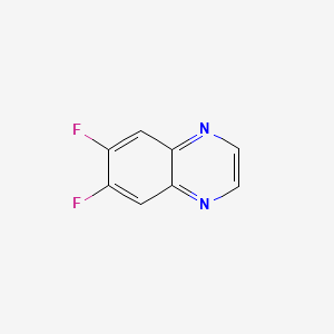 6,7-Difluoroquinoxaline chemical structure (CAS 215734-58-0)