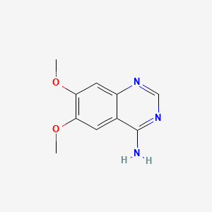 6,7-Dimethoxyquinazolin-4-amine chemical structure (CAS 21575-13-3)