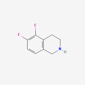 5,6-Difluoro-1,2,3,4-tetrahydroisoquinoline chemical structure (CAS 215788-57-1)