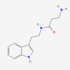 N-(2-(1H-Indol-3-yl)ethyl)-3-aminopropanamide chemical structure (CAS 215789-29-0)