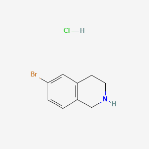 6-Bromo-1,2,3,4-tetrahydroisoquinoline hydrochloride chemical structure (CAS 215798-19-9)