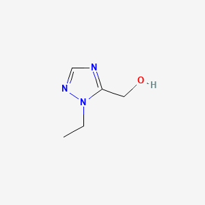 (1-Ethyl-1H-1,2,4-triazol-5-yl)methanol chemical structure (CAS 215868-81-8)