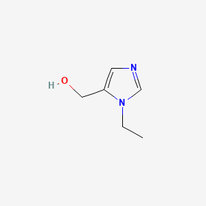 (1-Ethyl-1H-imidazol-5-yl)methanol chemical structure (CAS 215872-62-1)