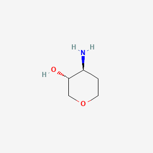trans-4-Aminotetrahydropyran-3-ol chemical structure (CAS 215940-92-4)