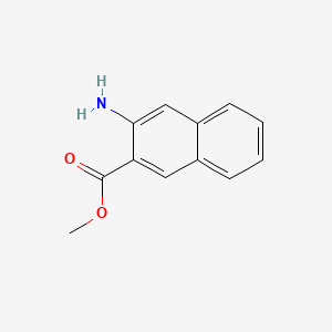 Methyl 3-amino-2-naphthoate chemical structure (CAS 21597-54-6)
