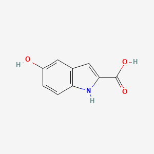 5-Hydroxyindole-2-carboxylic acid chemical structure (CAS 21598-06-1)