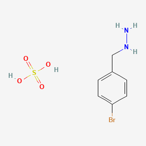 (4-Bromobenzyl)hydrazine sulfate chemical structure (CAS 21599-64-4)