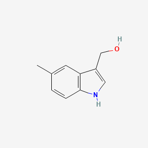 (5-Methyl-1H-indol-3-yl)methanol chemical structure (CAS 215997-77-6)