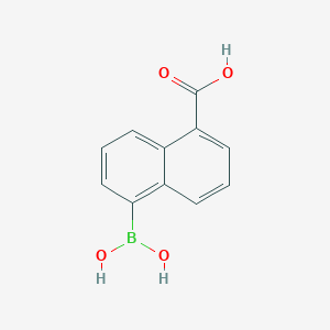 5-Borono-1-naphthoic acid chemical structure (CAS 216060-11-6)