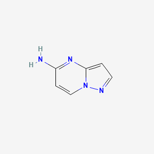 Pyrazolo[1,5-a]pyrimidin-5-amine chemical structure (CAS 216066-95-4)