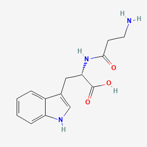 (3-Aminopropanoyl)-L-tryptophan chemical structure (CAS 21612-37-3)