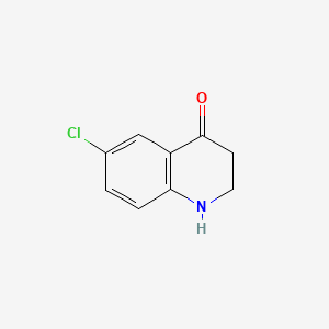 6-Chloro-2,3-dihydroquinolin-4(1H)-one chemical structure (CAS 21617-20-9)