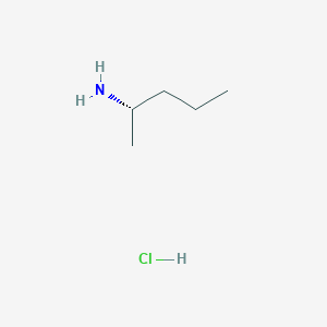 (S)-Pentan-2-amine hydrochloride chemical structure (CAS 216237-52-4)