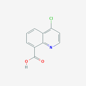 4-Chloroquinoline-8-carboxylic acid chemical structure (CAS 216257-37-3)