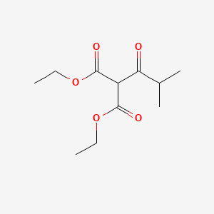 Diethyl 2-isobutyrylmalonate chemical structure (CAS 21633-78-3)