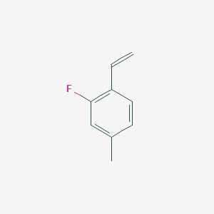 2-Fluoro-4-methyl-1-vinylbenzene chemical structure (CAS 2163436-31-3)