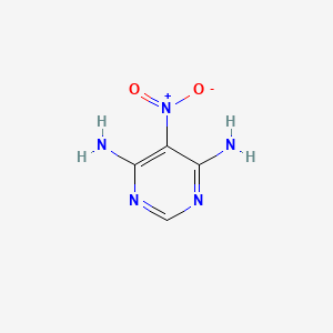 4,6-Diamino-5-nitropyrimidine chemical structure (CAS 2164-84-3)