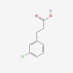 3-(3-Chlorophenyl)propanoic acid chemical structure (CAS 21640-48-2)