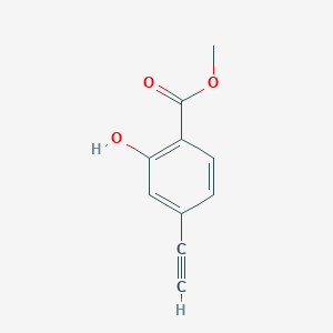 Methyl 4-ethynyl-2-hydroxybenzoate chemical structure (CAS 216443-97-9)