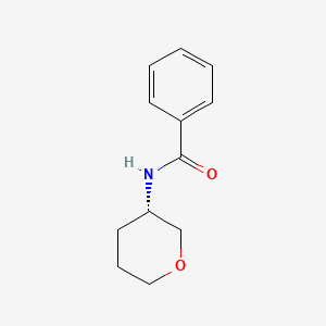 (S)-N-(Tetrahydro-2H-pyran-3-yl)benzamide chemical structure (CAS 2165689-24-5)