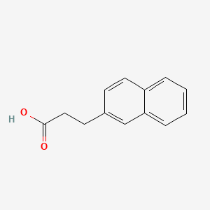 3-(2-Naphthyl)propanoic Acid chemical structure (CAS 21658-35-5)