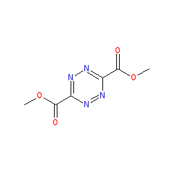 Dimethyl 1,2,4,5-tetrazine-3,6-dicarboxylate chemical structure (CAS 2166-14-5)