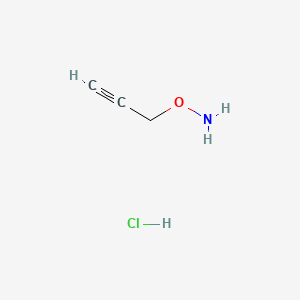 O-(Prop-2-yn-1-yl)hydroxylamine hydrochloride chemical structure (CAS 21663-79-6)