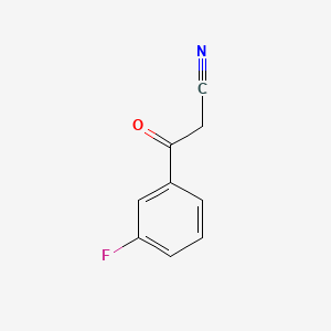 3-Fluorobenzoylacetonitrile chemical structure (CAS 21667-61-8)