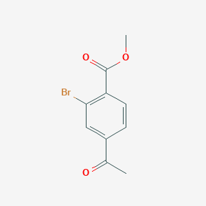 Methyl 4-acetyl-2-bromobenzoate chemical structure (CAS 2167490-54-0)