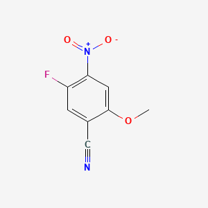 5-Fluoro-2-methoxy-4-nitrobenzonitrile chemical structure (CAS 2167633-09-0)