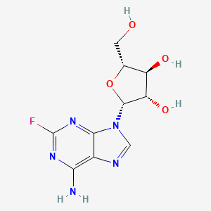 (2R,3S,4S,5R)-2-(6-Amino-2-fluoro-9H-purin-9-yl)-5-(hydroxymethyl)tetrahydrofuran-3,4-diol chemical structure (CAS 21679-14-1)