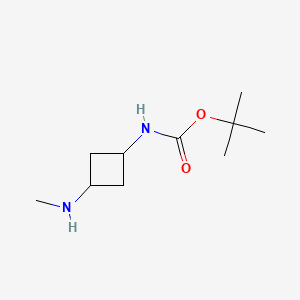 tert-Butyl (trans-3-(methylamino)cyclobutyl)carbamate chemical structure (CAS 2168236-44-8)