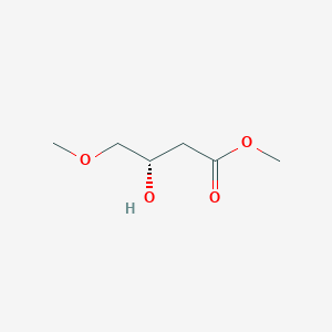 Methyl (S)-3-hydroxy-4-methoxybutanoate chemical structure (CAS 216861-20-0)