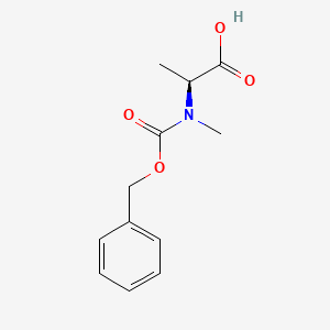 Z-N-Me-Ala-OH chemical structure (CAS 21691-41-8)