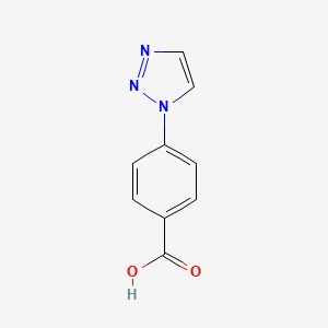 4-(1H-1,2,3-Triazol-1-yl)benzoic acid chemical structure (CAS 216959-87-4)