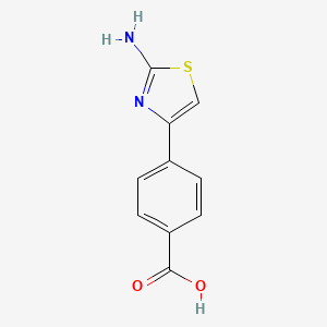 4-(2-Amino-4-thiazolyl)benzoic Acid chemical structure (CAS 216959-94-3)
