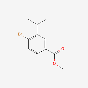 Methyl 4-bromo-3-isopropylbenzoate chemical structure (CAS 2169639-98-7)