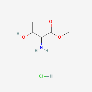 Methyl 2-amino-3-hydroxybutanoate hydrochloride chemical structure (CAS 2170123-34-7)