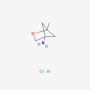 1-Methyl-2-oxabicyclo[2.1.1]hexan-4-amine hydrochloride chemical structure (CAS 2170372-24-2)
