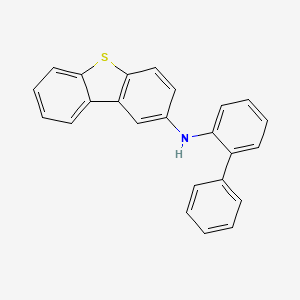 N-([1,1'-Biphenyl]-2-yl)dibenzo[b,d]thiophen-2-amine chemical structure (CAS 2170534-12-8)