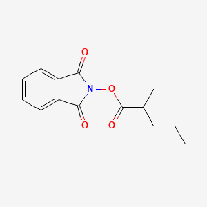 1,3-Dioxoisoindolin-2-yl 2-methylpentanoate chemical structure (CAS 2170681-06-6)
