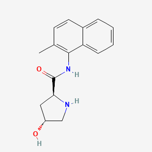 (2S,4R)-4-Hydroxy-N-(2-methylnaphthalen-1-yl)pyrrolidine-2-carboxamide chemical structure (CAS 2170816-89-2)