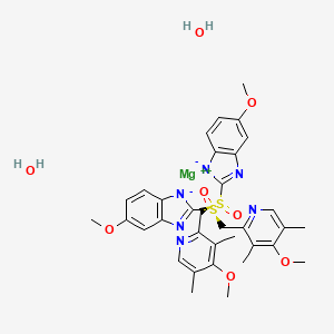 Esomeprazole magnesium dihydrate chemical structure (CAS 217087-10-0)