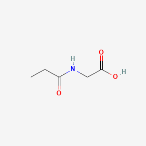 2-Propionamidoacetic acid chemical structure (CAS 21709-90-0)