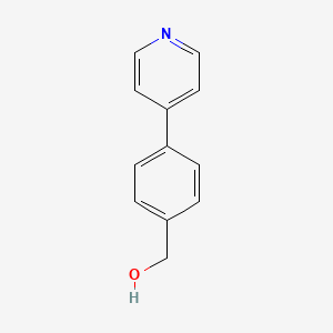 (4-(Pyridin-4-yl)phenyl)methanol chemical structure (CAS 217192-22-8)